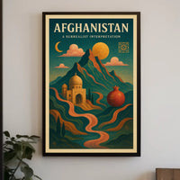 Afghanistan A Surrealist Interpretation Poster
