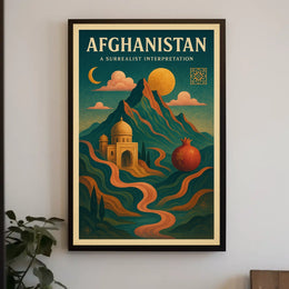 Afghanistan A Surrealist Interpretation Poster