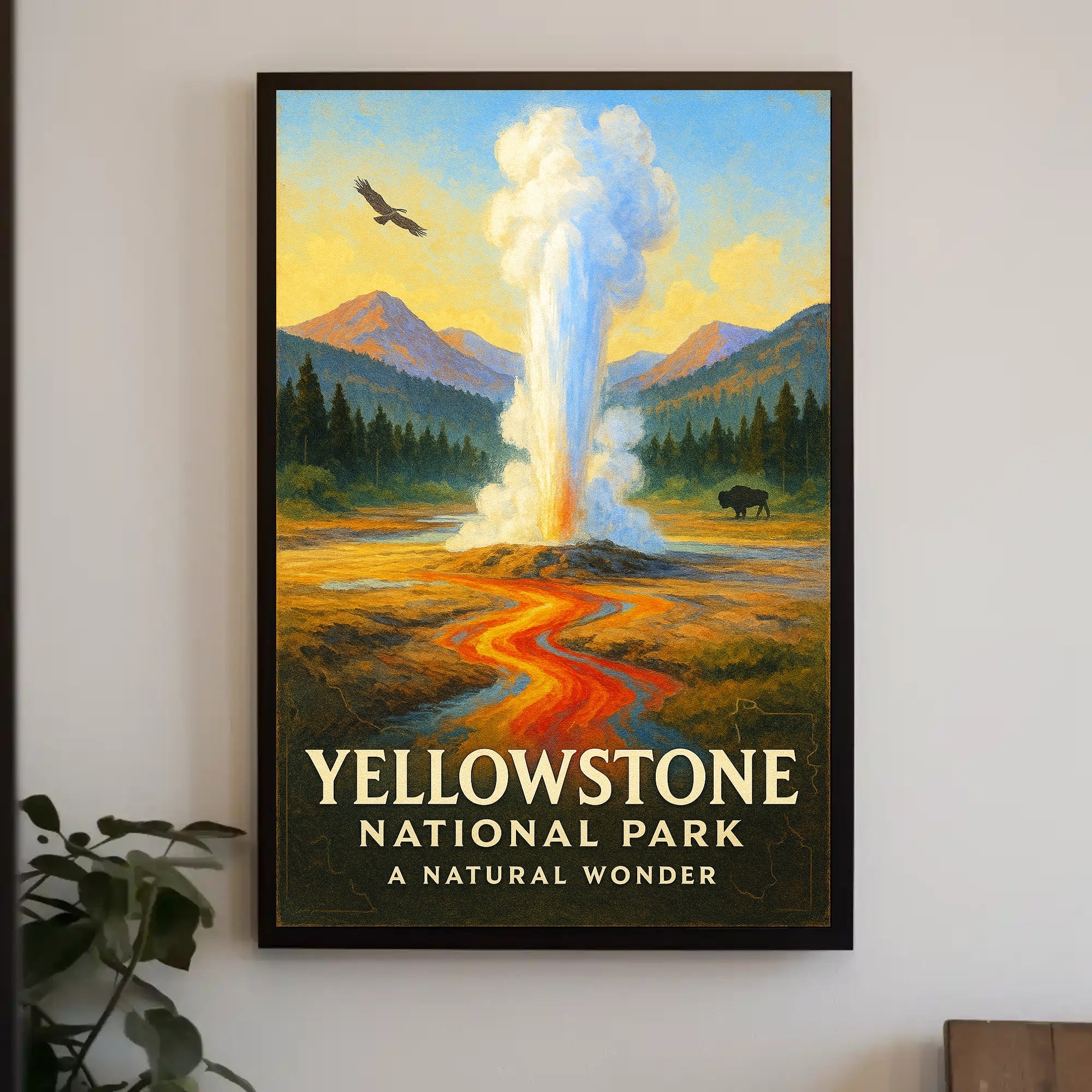Yellowstone National Park A Natural Wonder Poster PosterGoat