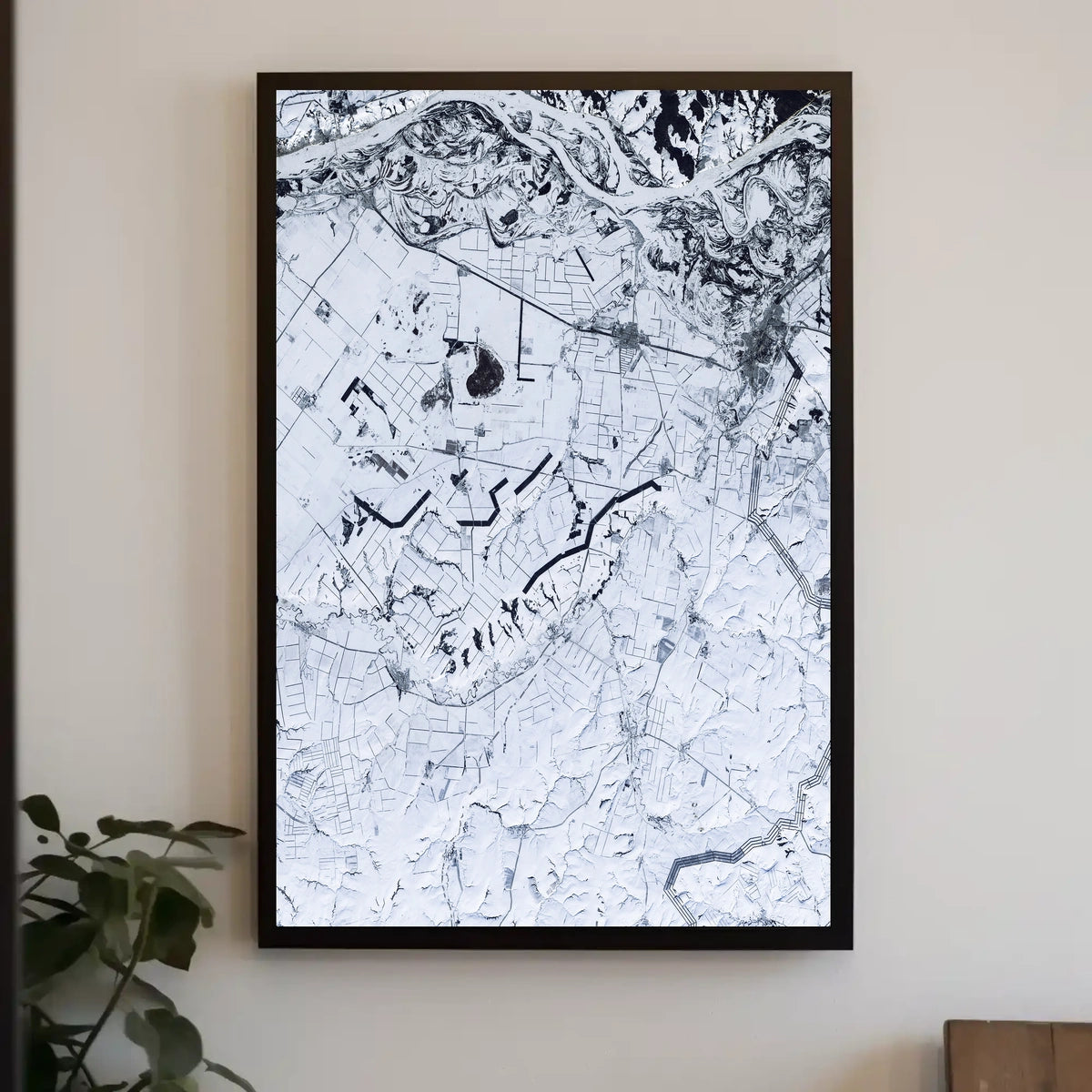 Winter Landscape From Above Poster
