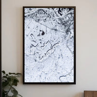 Winter Landscape From Above Poster