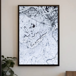 Winter Landscape From Above Poster
