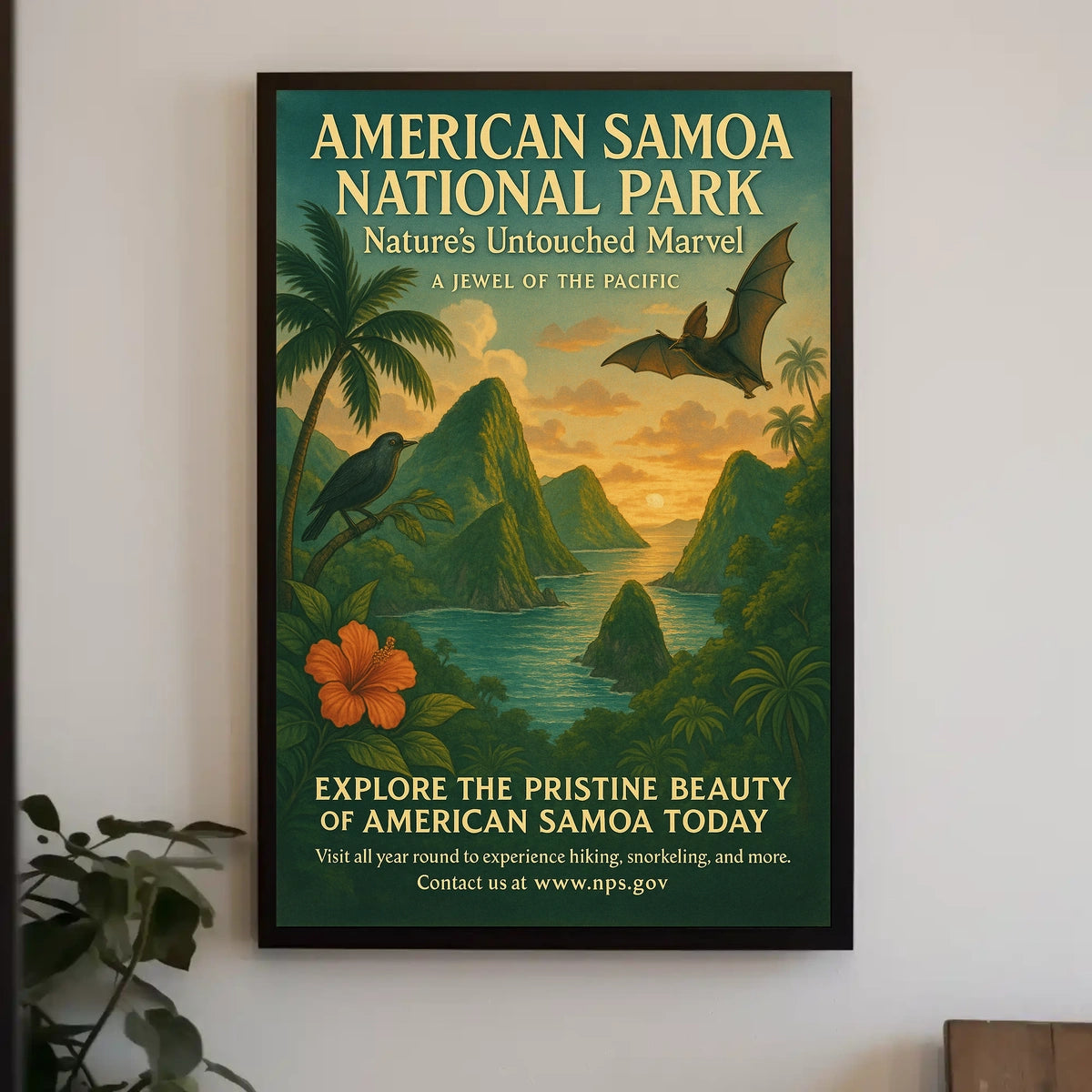 American Samoa National Park Natural Haven Poster