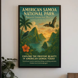 American Samoa National Park Natural Haven Poster