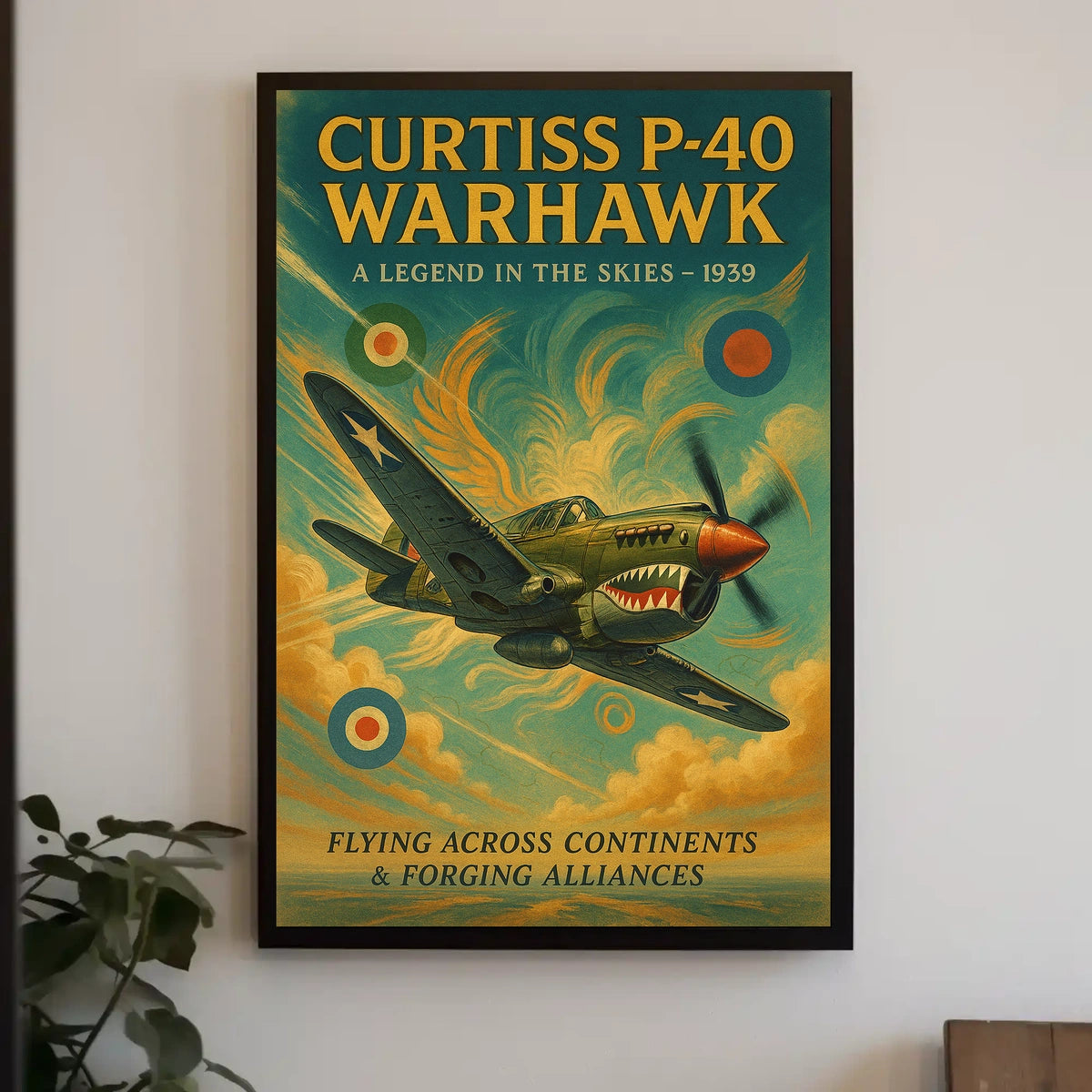 Curtiss P-40 Warhawk A Legend in the Skies Poster