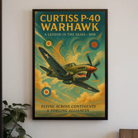 Curtiss P-40 Warhawk A Legend in the Skies Poster