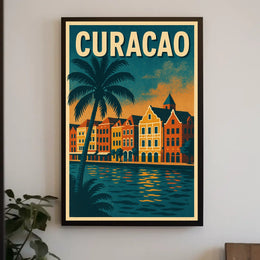 Curacao Travel Poster