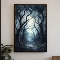 Haunting Mystical Forest Scene Abstract, Artistic, or Pop Culture Poster