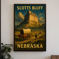 Scotts Bluff Nebraska Poster