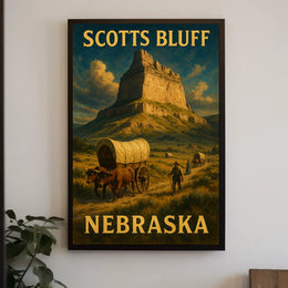 Scotts Bluff Nebraska Poster