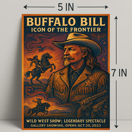 Buffalo Bill Wild West Adventure Vintage Cultural Poster