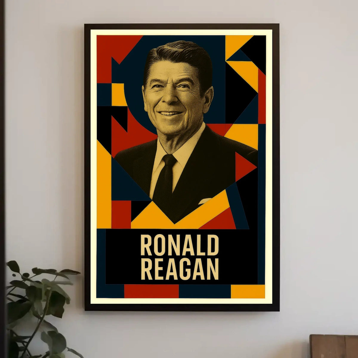 Ronald Reagan 40th President of the United States Abstract Pop Poster