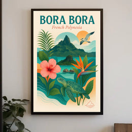 Bora Bora Idyllic Escape Travel Poster PosterGoat