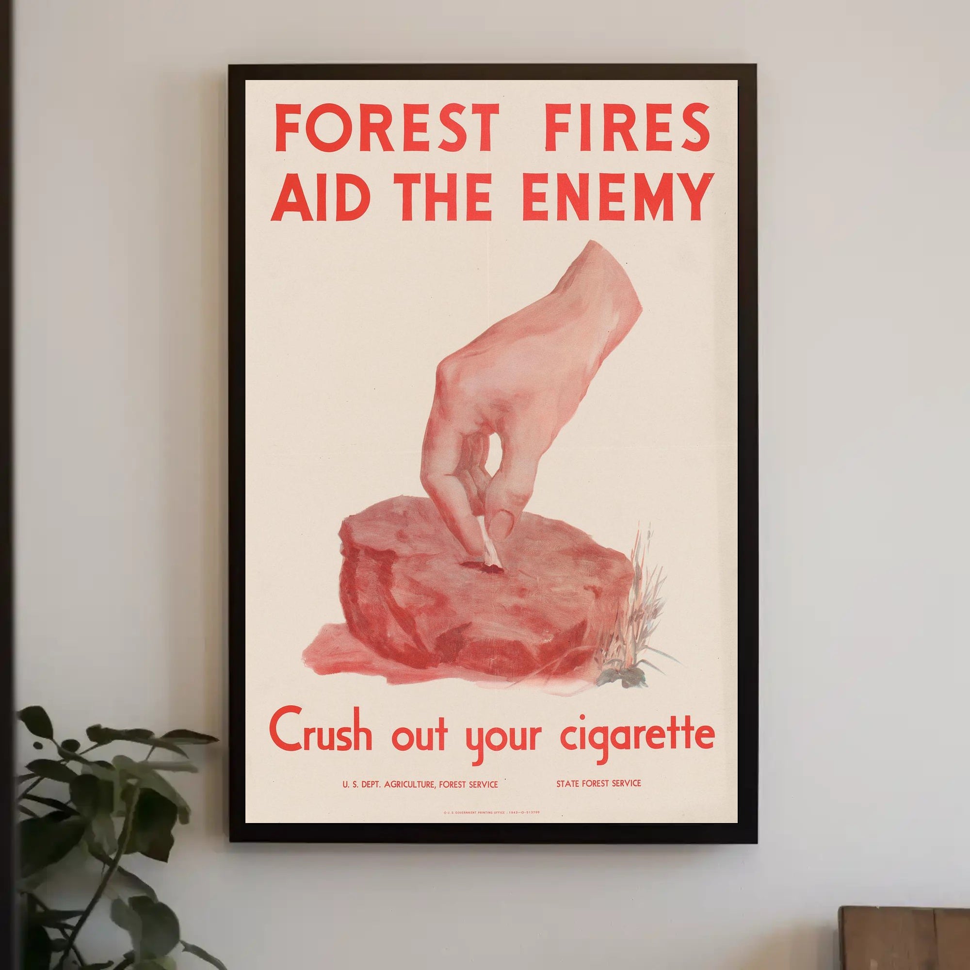 Forest Fires Aid the Enemy Poster PosterGoat