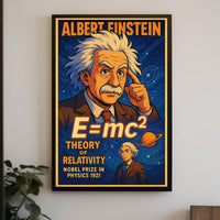 Einstein Relativity Vintage Academic Poster