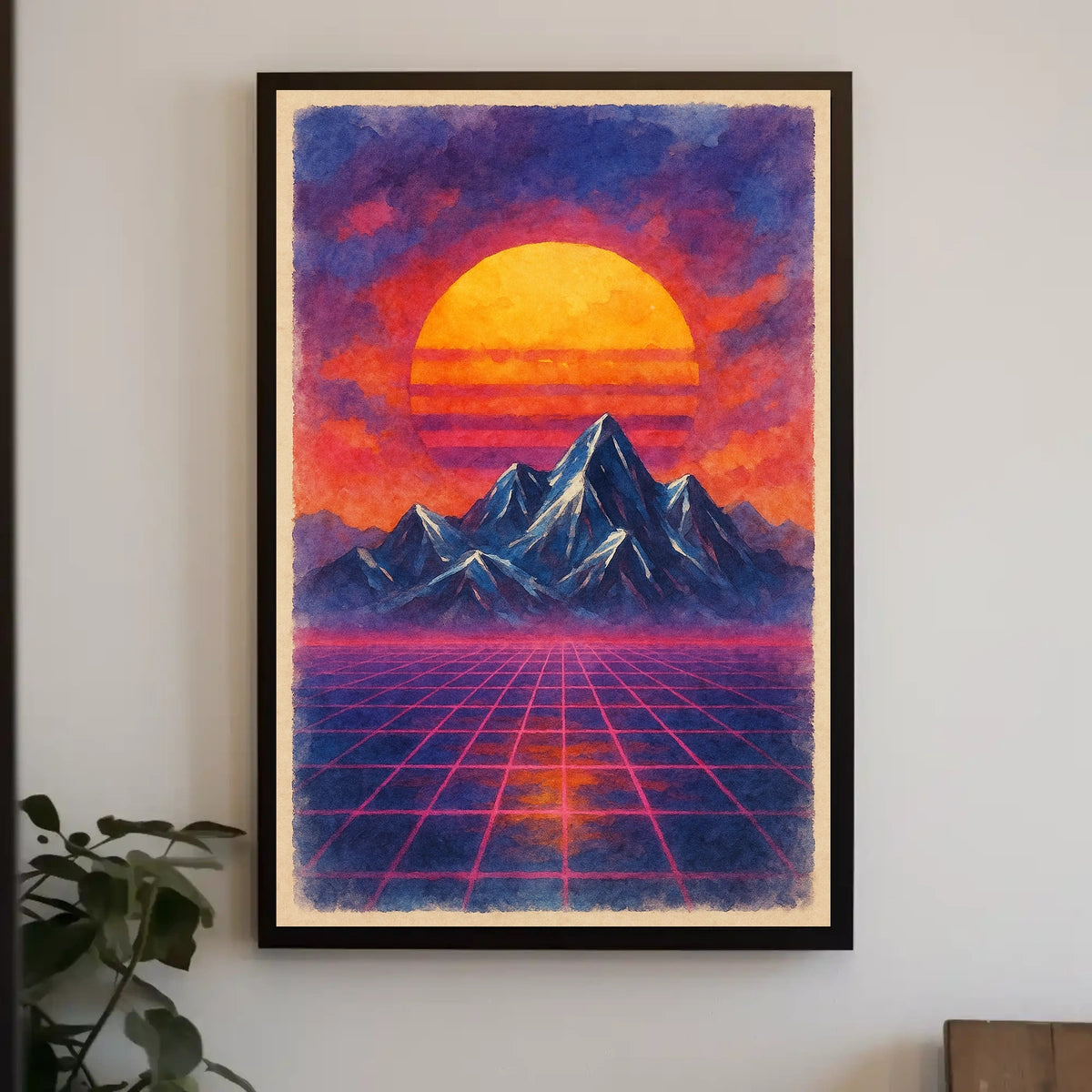 Retro-Futuristic Dreamscape Artwork Print: Futuristic Sci-Fi Poster