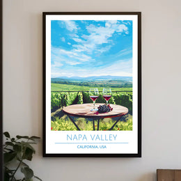 Napa Valley Wine Country Travel Poster