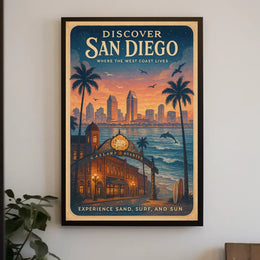 Discover San Diego Poster