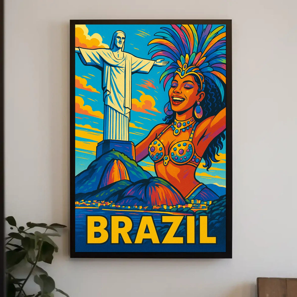 Vibrant Brazil Poster