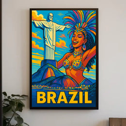 Vibrant Brazil Poster