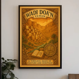 Wadi DoaN, Yemen A Timeless Oasis Poster