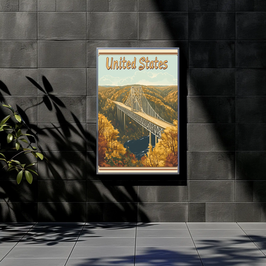 United States Scenic Bridge Poster