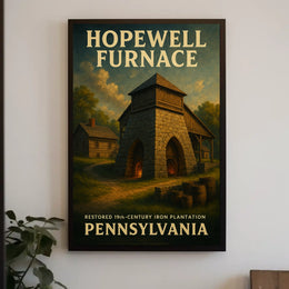 Hopewell Furnace Restored 19Th-Century Poster
