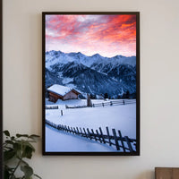 Winter Mountain Serenity Poster