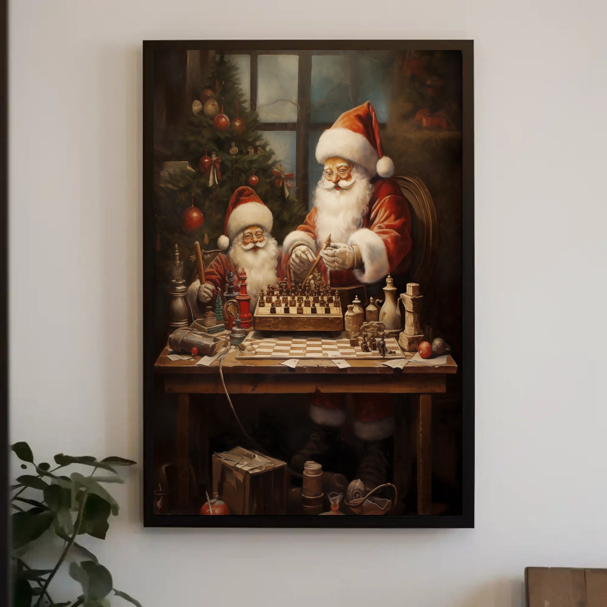 SantaS Chess Match Poster