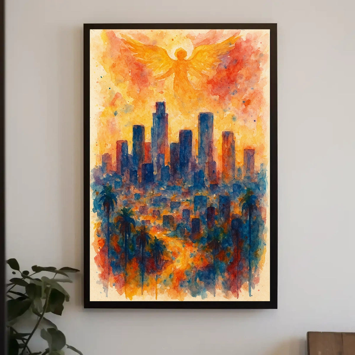 Angelic Skyline Wanderlust Home Gallery Wall Art Decor Dream Keepsake Calming Portrait Poster