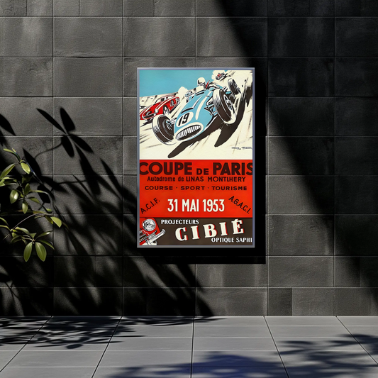 Coupe de Paris – 1953 Race Poster