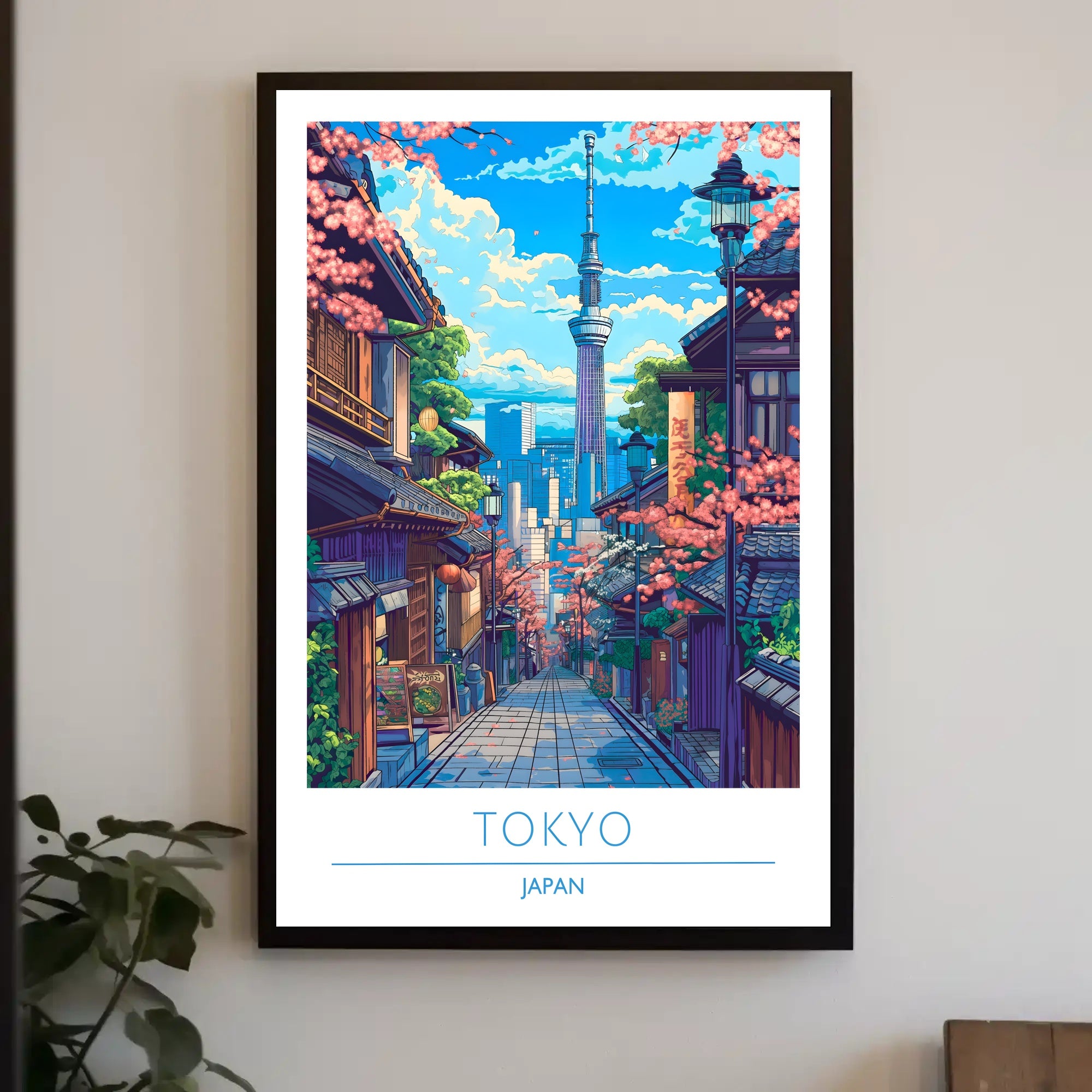 Tokyo Skytree Cherry Blossom Vibrance Urban or Cityscape Poster