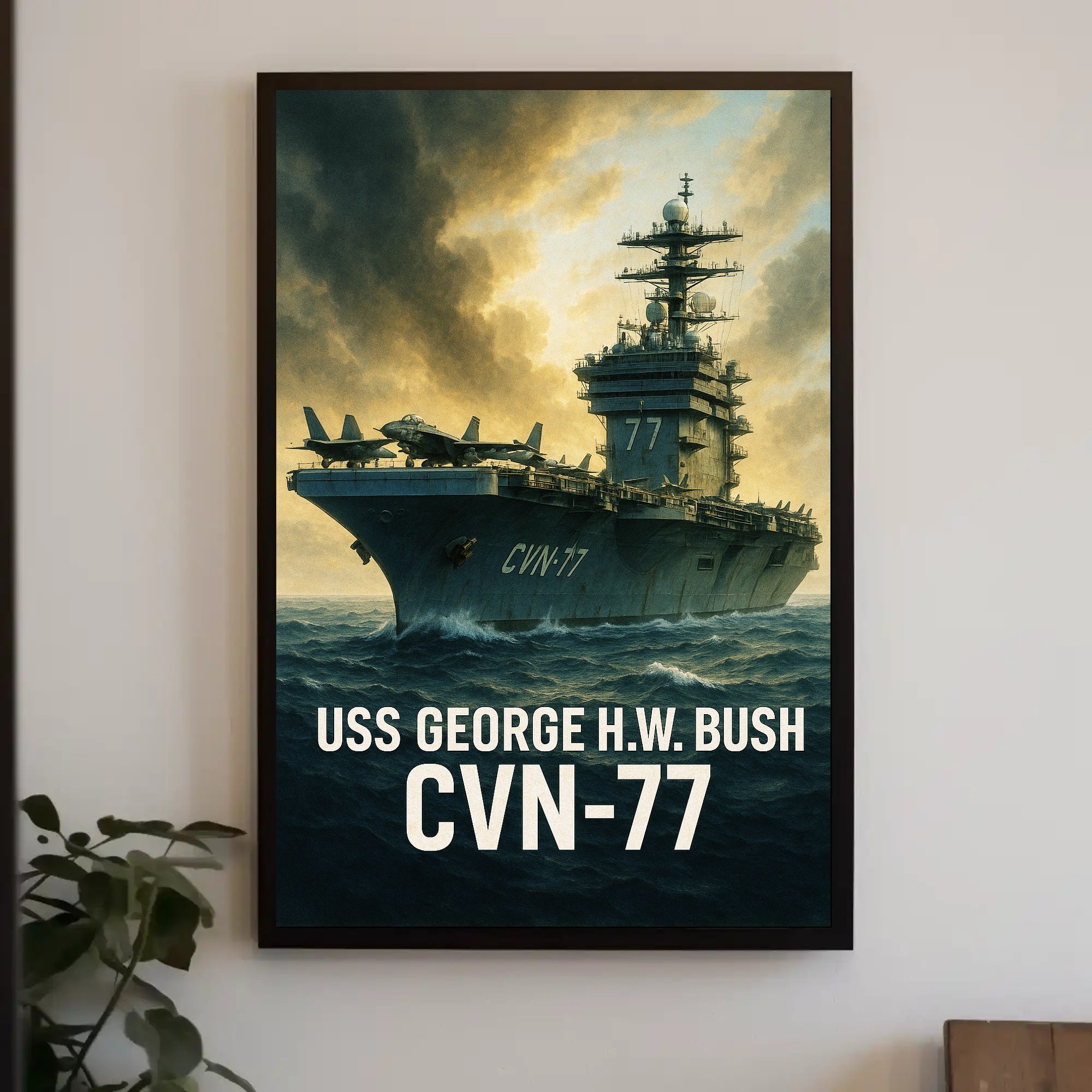 USS George H.W. Bush CVN-77 Poster PosterGoat