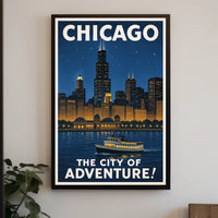 Chicago The City of Adventure Poster