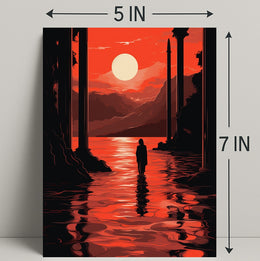 Sunset Reflection Poster
