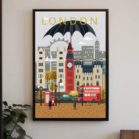 London Cityscape Poster PosterGoat