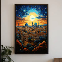 Middle Eastern Cityscape Cultural or Heritage Poster