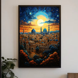 Middle Eastern Cityscape Cultural or Heritage Poster