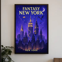 Fantasy New York Poster PosterGoat