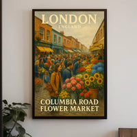 Columbia Road Flower Market Poster