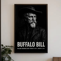 Buffalo Bill Iconic Wild West Historical Poster