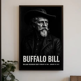 Buffalo Bill Iconic Wild West Historical Poster