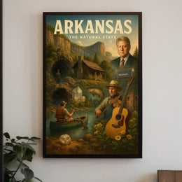 Arkansas The Natural State Poster