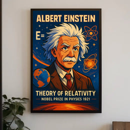 Albert Einstein Theory Of Relativity Poster