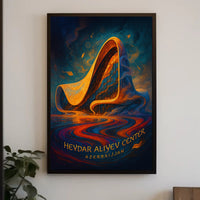 Heydar Aliyev Center Architectural Poster Print