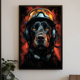 Heroic Canine Aviator Poster