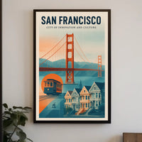 San Francisco  City of Innovation and Culture Poster PosterGoat
