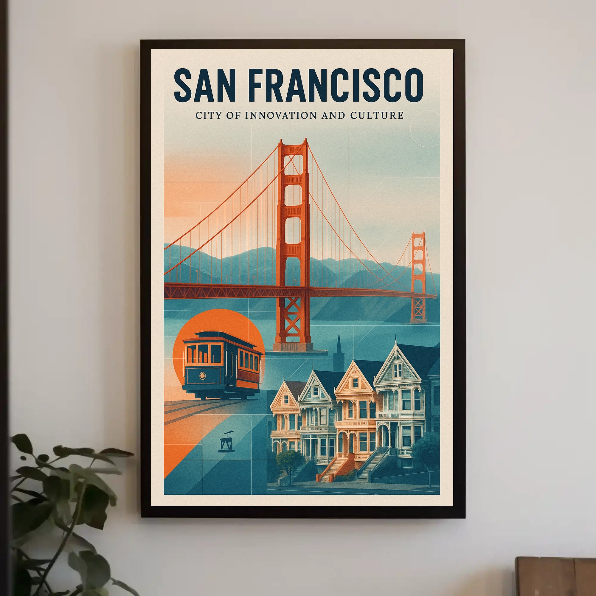 San Francisco  City of Innovation and Culture Poster PosterGoat