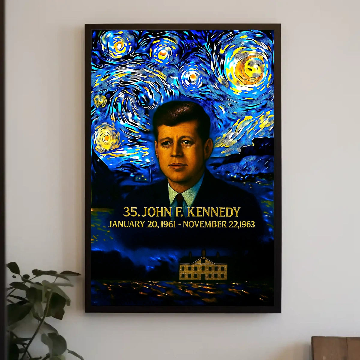 John F. Kennedy 35th President of the United States Presidential Masterpiece Series Poster