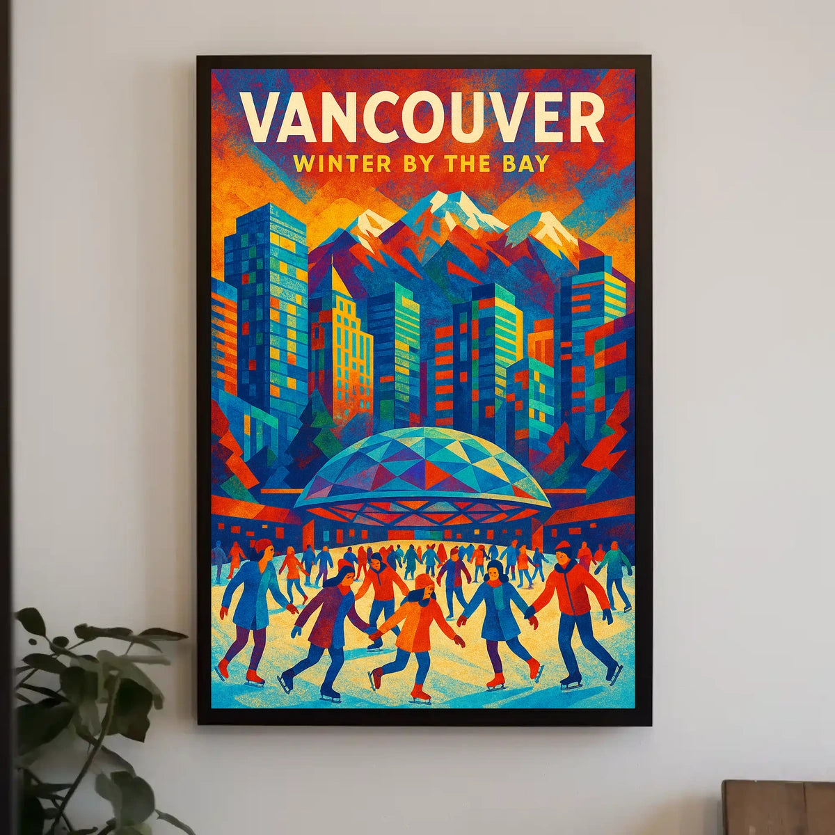 Vancouver Winter By The Bay Poster